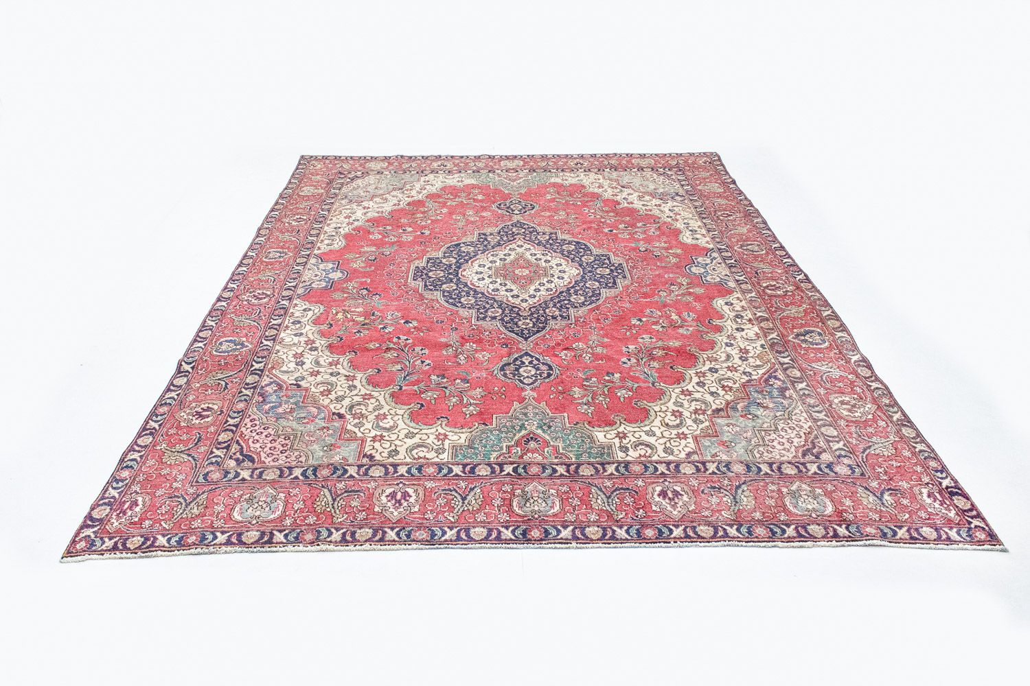 Alfombra persa - Tabriz - 377 x 281 cm - rojo