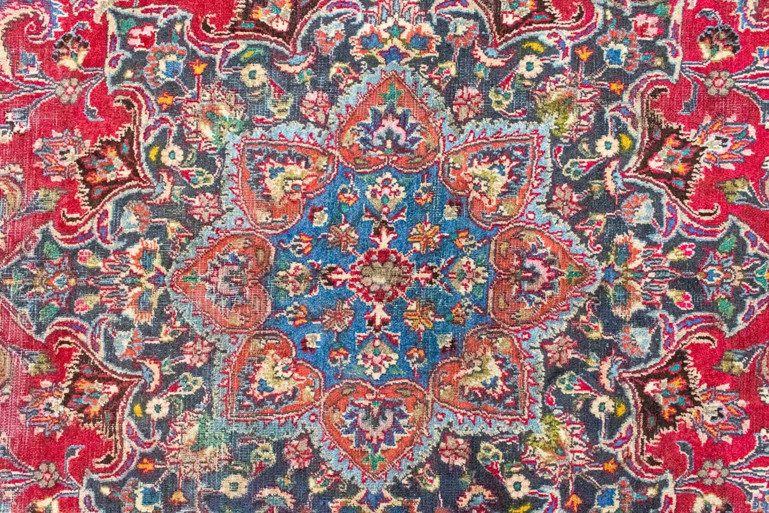 Alfombra persa - Keshan - 377 x 282 cm - rojo