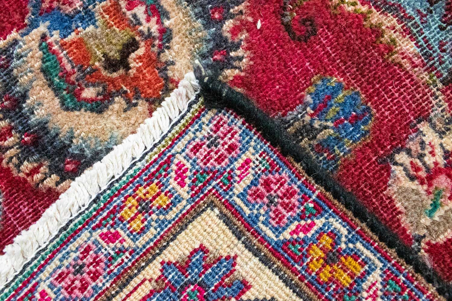 Alfombra persa - Keshan - 377 x 282 cm - rojo