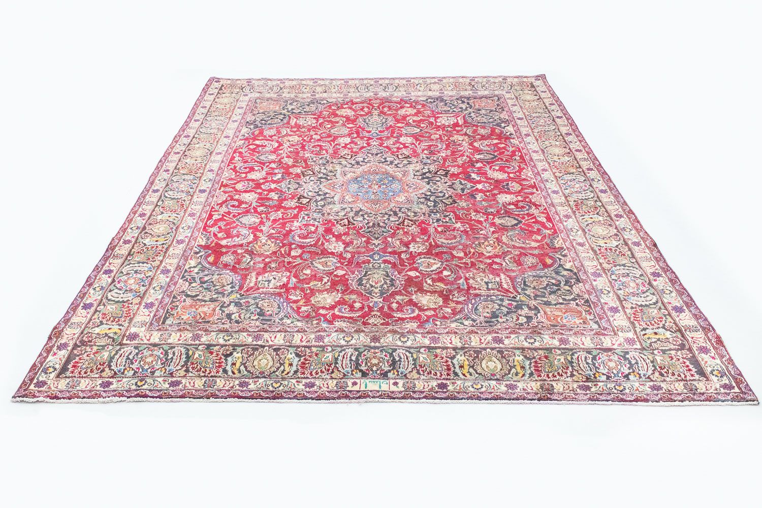 Alfombra persa - Keshan - 377 x 282 cm - rojo