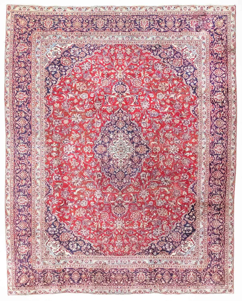 Alfombra persa - Keshan - 367 x 282 cm - rojo
