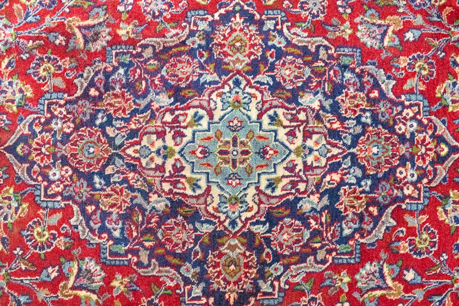 Alfombra persa - Keshan - 367 x 282 cm - rojo