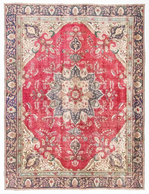 Alfombra persa - Tabriz - 370 x 266 cm - rojo