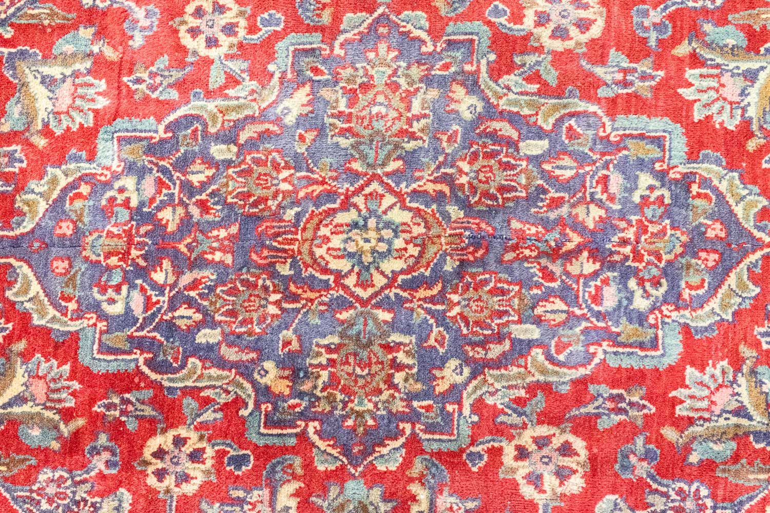 Alfombra persa - Keshan - 382 x 243 cm - rojo