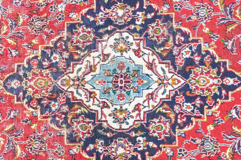 Alfombra persa - Keshan - 337 x 241 cm - rojo