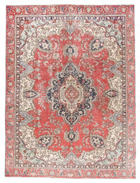 Alfombra persa - Tabriz - 345 x 266 cm - rojo