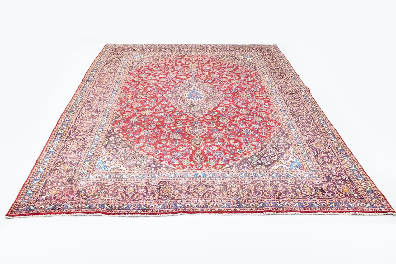 Alfombra persa - Keshan - 388 x 295 cm - rojo