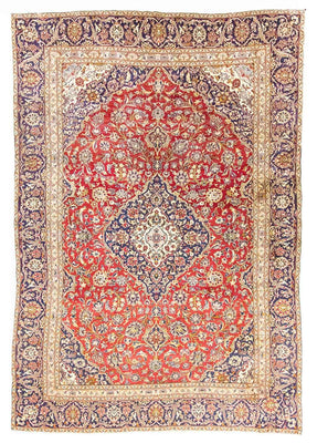 Alfombra persa - Keshan - 385 x 260 cm - rojo
