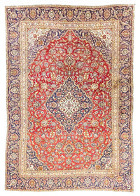 Alfombra persa - Keshan - 385 x 260 cm - rojo