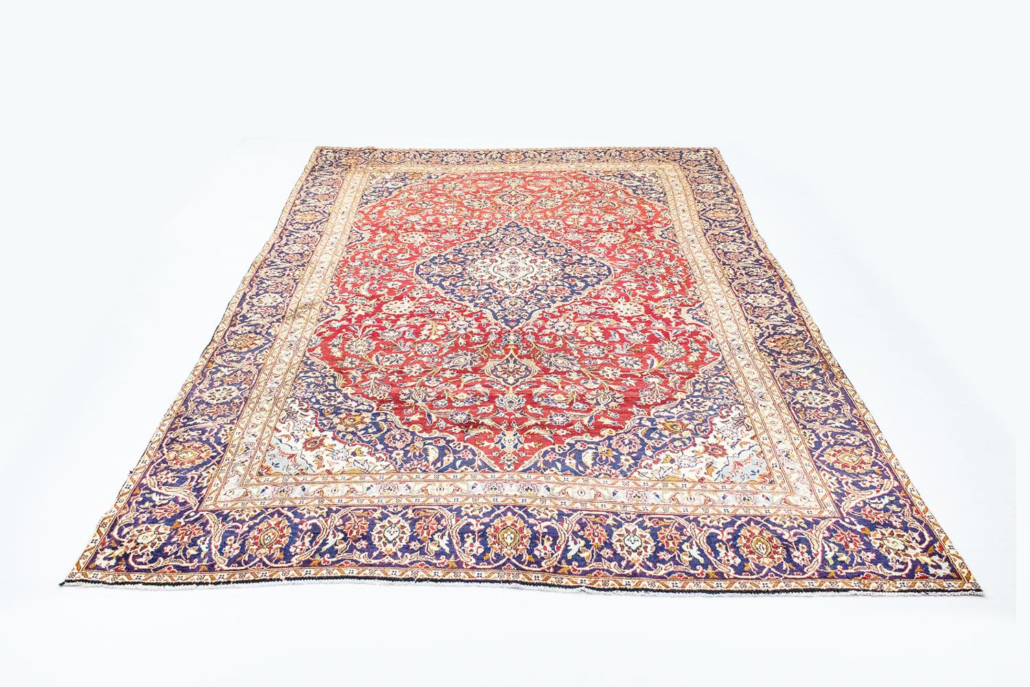 Alfombra persa - Keshan - 385 x 260 cm - rojo