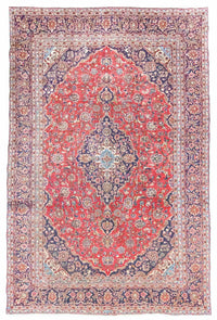Alfombra persa - Keshan - 410 x 274 cm - rojo