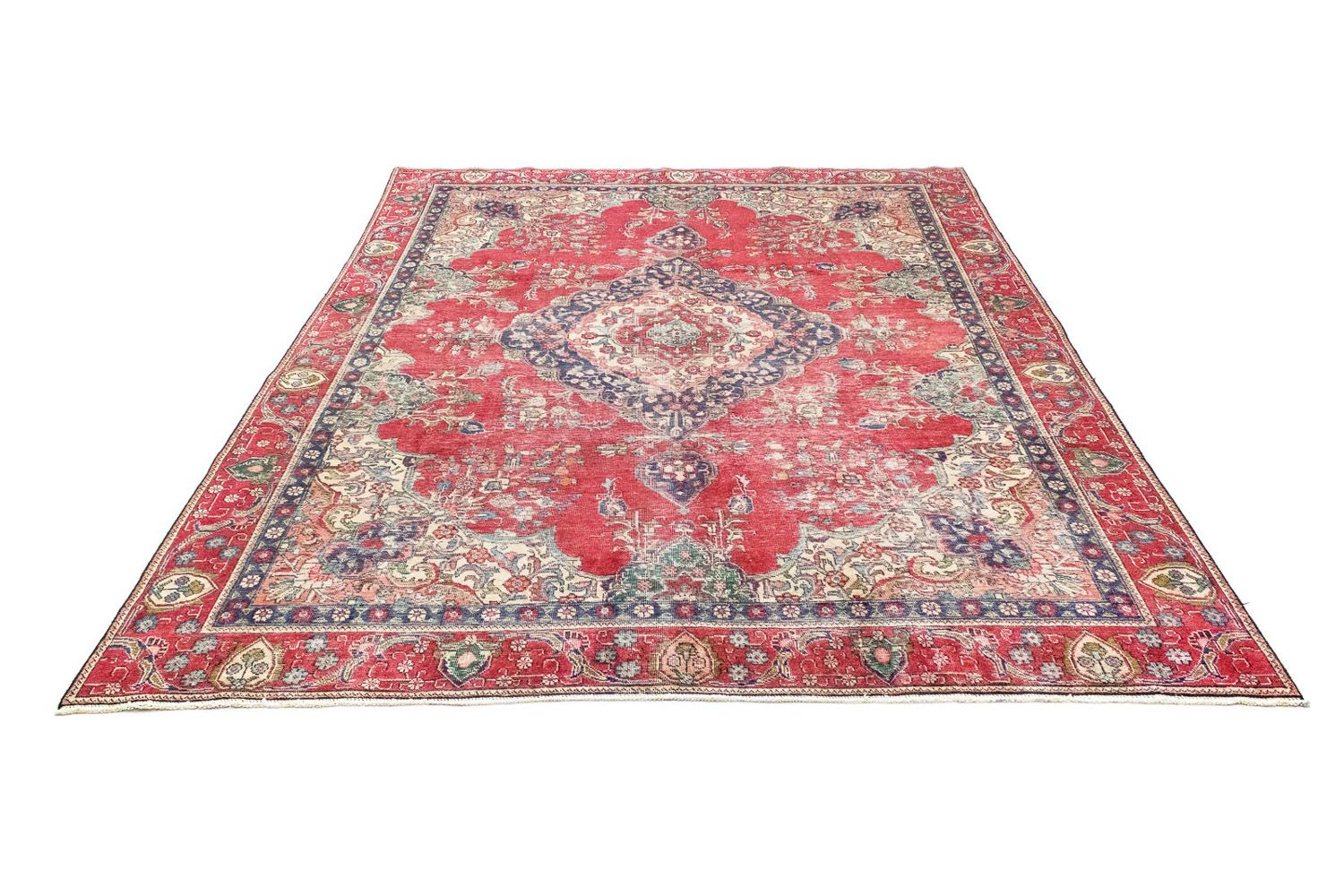 Alfombra persa - Tabriz - 357 x 272 cm - rojo