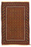 Alfombra Belutsch - 125 x 79 cm - marrón