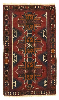 Alfombra Belutsch - 134 x 80 cm - rojo