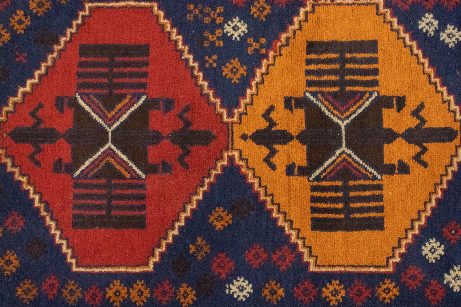 Alfombra Belutsch - 145 x 83 cm - azul
