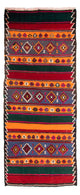 Kilim antiguo Alfombra 140x350cm