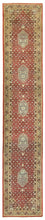 Alfombra de pasillo Alfombra oriental - 400 x 80 cm - rojo
