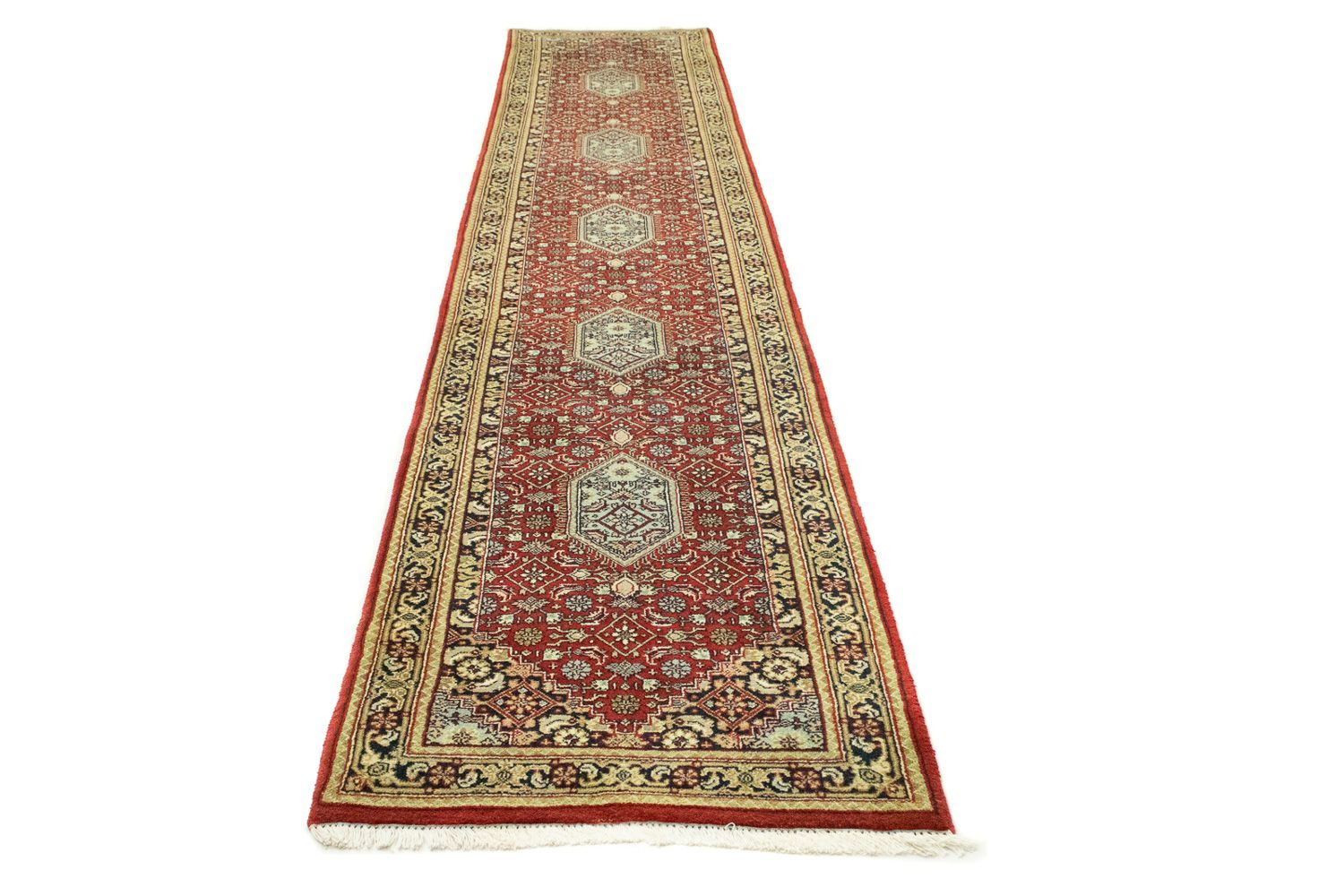 Alfombra de pasillo Alfombra oriental - 400 x 80 cm - rojo