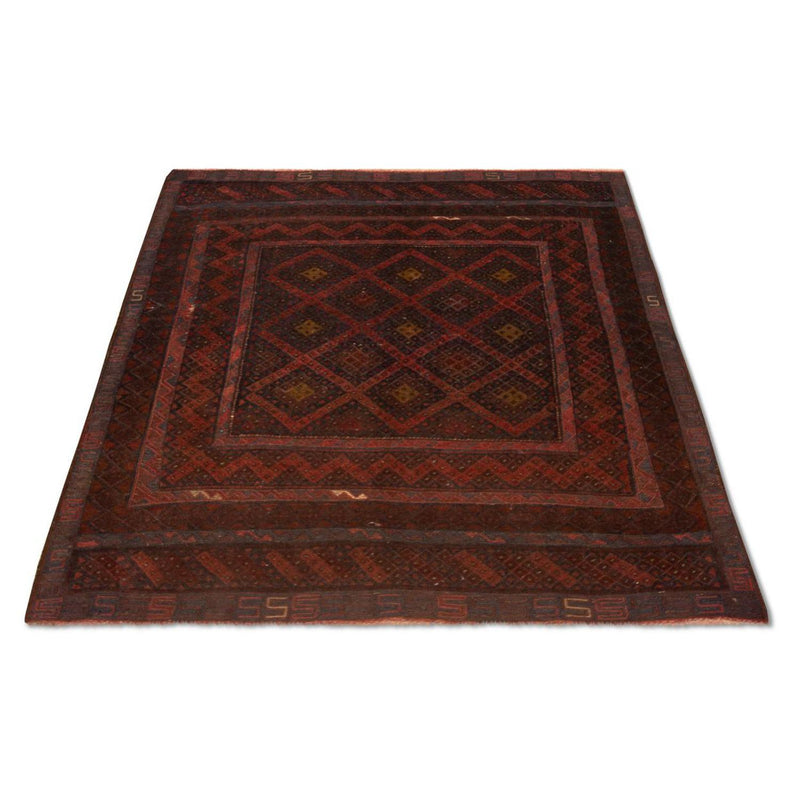 Alfombra Kelim - Oriental - 139 x 118 cm - marrón