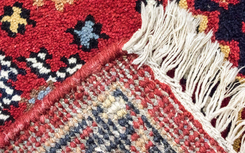 Alfombra oriental - 160 x 90 cm - rojo