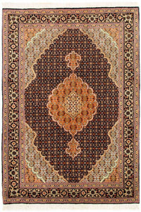 Alfombra Persa - Tabriz - Real - 146 x 101 cm - azul