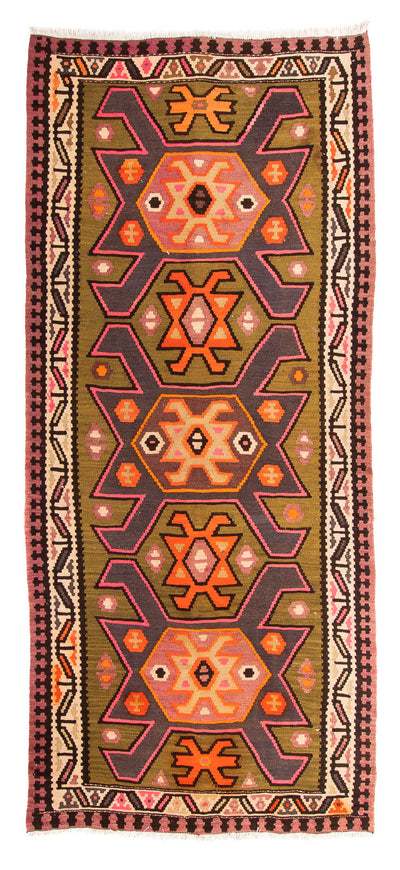 Kilim antiguo Alfombra 145x305cm