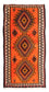 Alfombra de pasillo Alfombra Kelim - Antigua - 265 x 145 cm - multicolor
