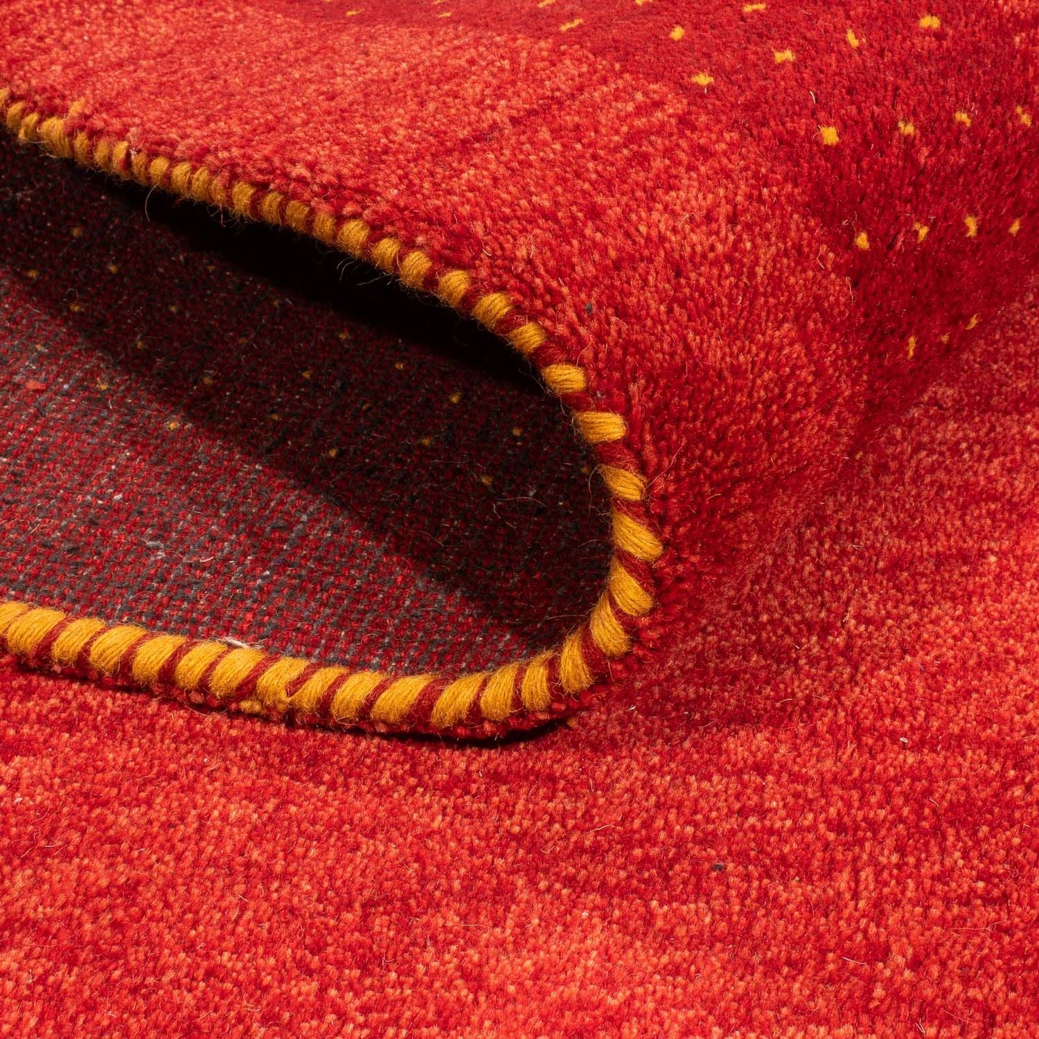 Alfombra Gabbeh - Indus - 245 x 154 cm - rojo oscuro