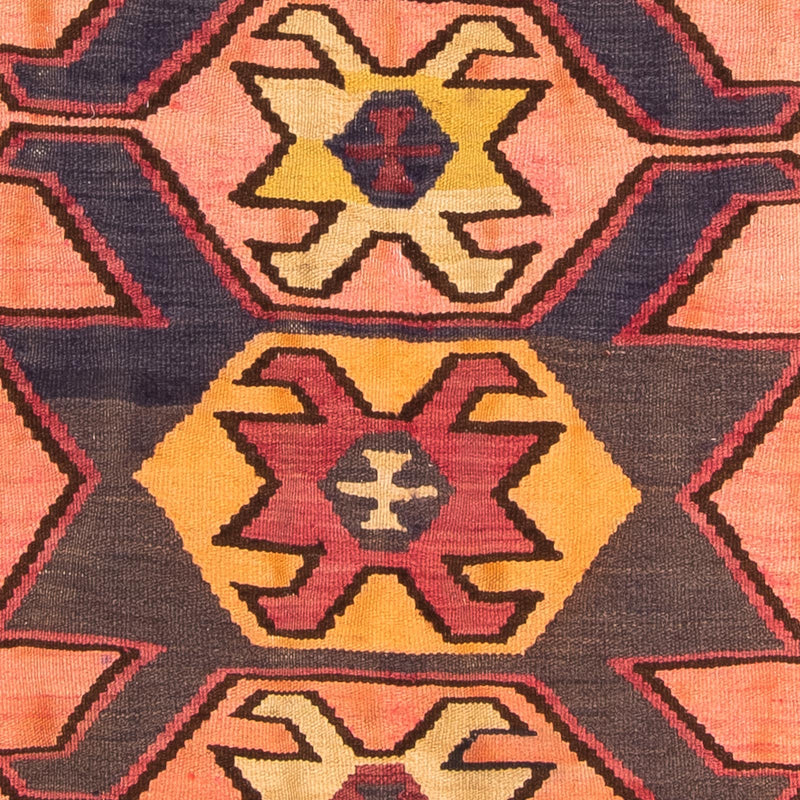 Alfombra de pasillo Alfombra Kelim - Antigua - 265 x 140 cm - multicolor