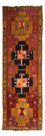 Alfombra de pasillo Alfombra Kelim - Antigua - 375 x 130 cm - multicolor