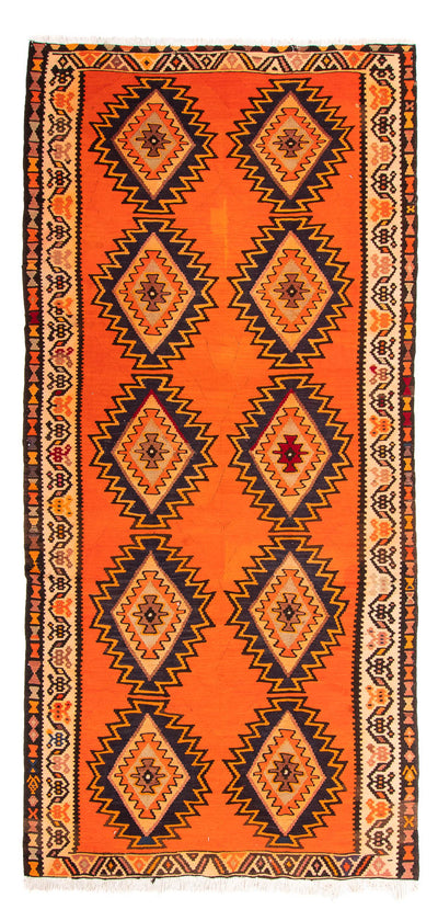 Kilim antiguo Alfombra 140x290cm