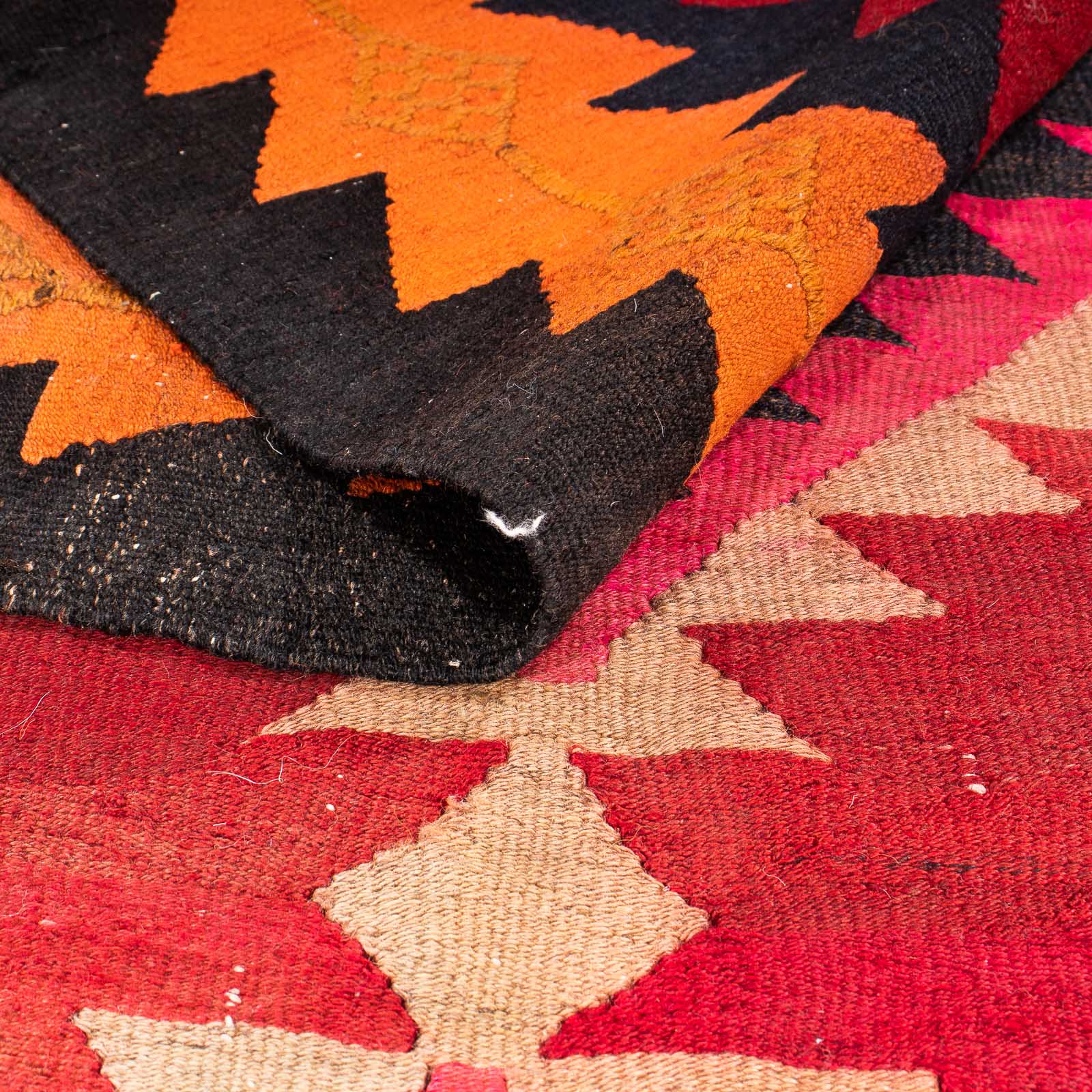 Alfombra de pasillo Alfombra Kelim - Antigua - 360 x 160 cm - multicolor