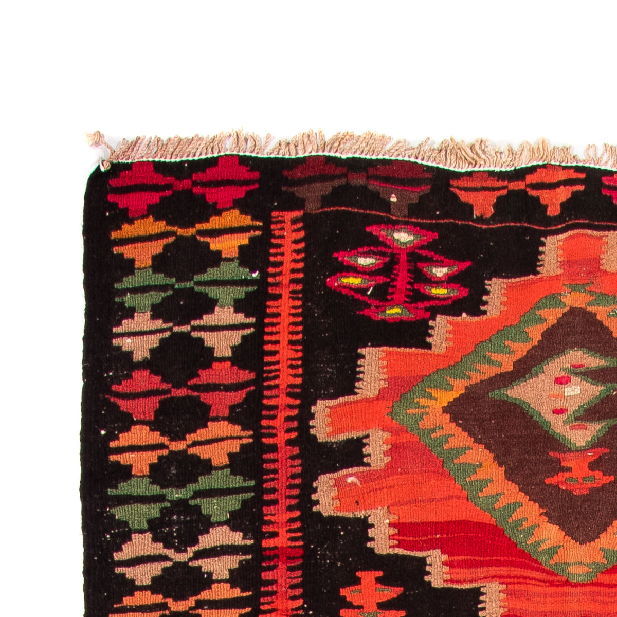 Kilim antiguo Alfombra 137x330cm