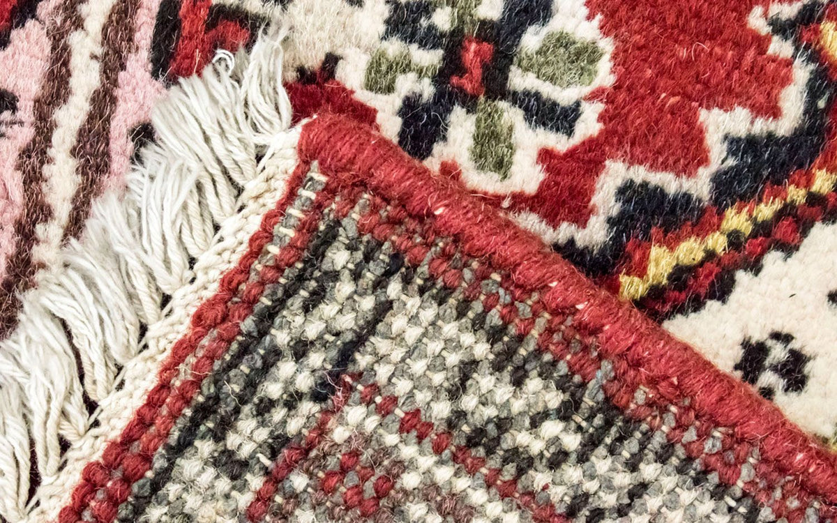 Alfombra oriental - 160 x 90 cm - rojo