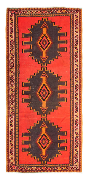 Alfombra de pasillo Alfombra Kelim - Antigua - 290 x 150 cm - multicolor
