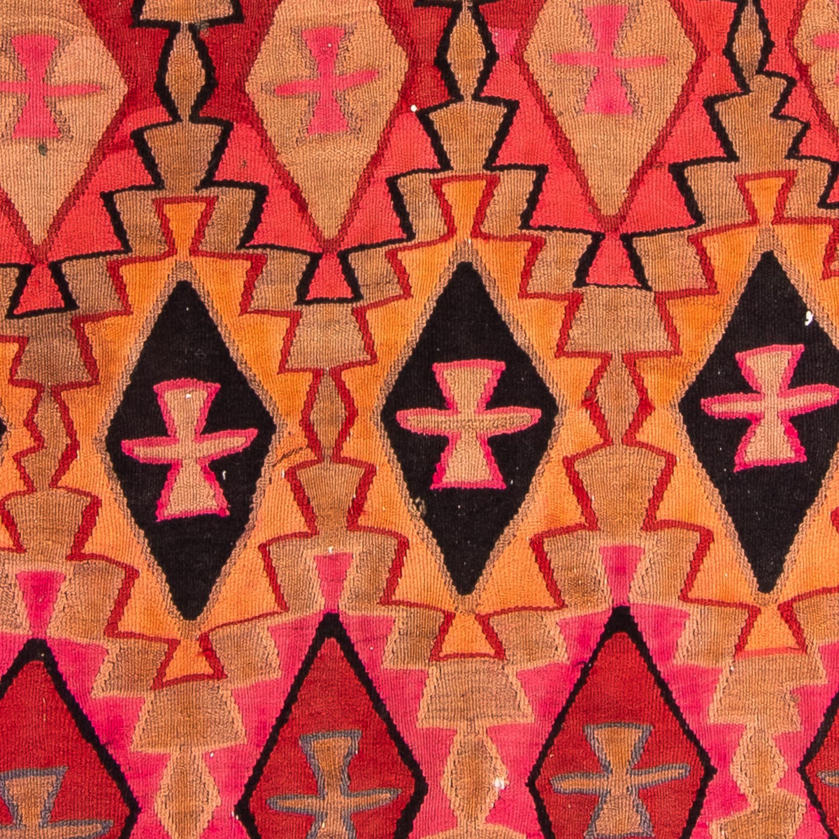 Alfombra de pasillo Alfombra Kelim - Antigua - 308 x 145 cm - multicolor