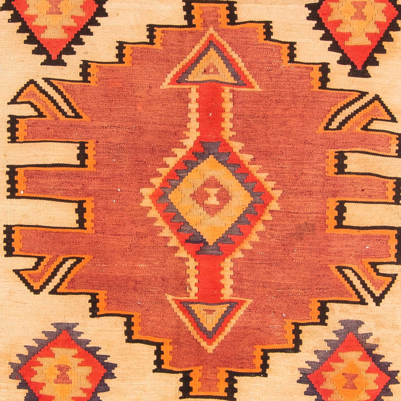Alfombra de pasillo Alfombra Kelim - Antigua - 300 x 150 cm - multicolor