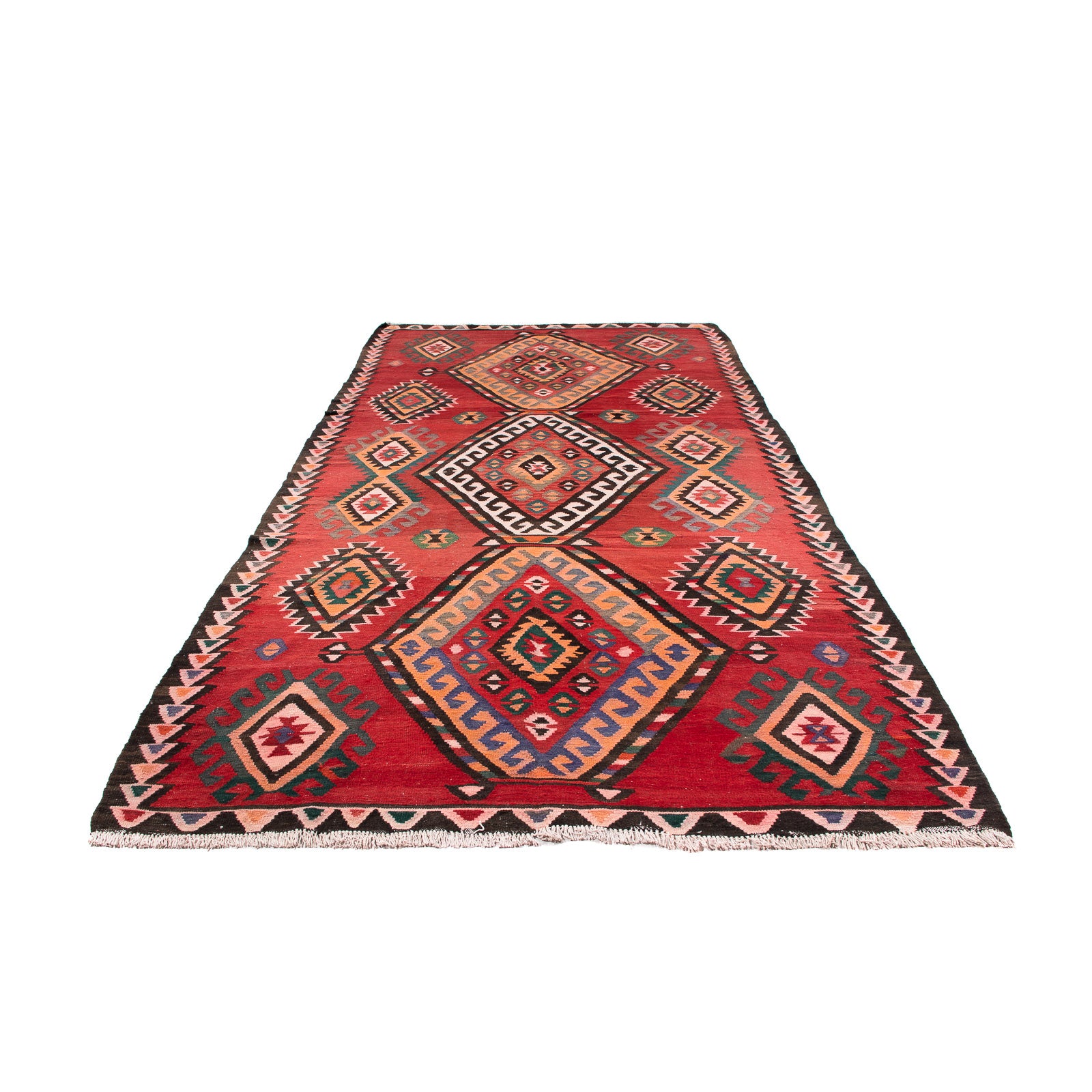 Alfombra Kelim - Antigua - 330 x 175 cm - multicolor