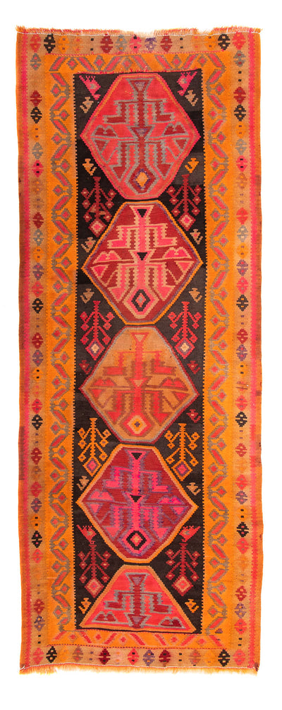 Kilim antiguo Alfombra 142x355cm