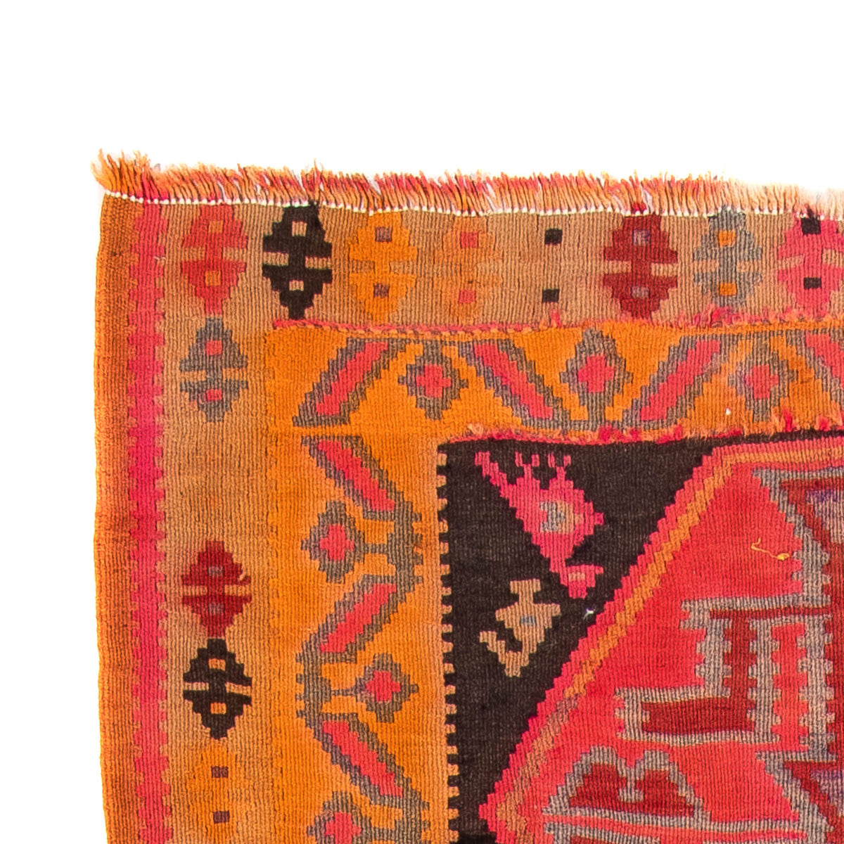 Kilim antiguo Alfombra 142x355cm