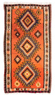 Kilim antiguo Alfombra 130x260cm