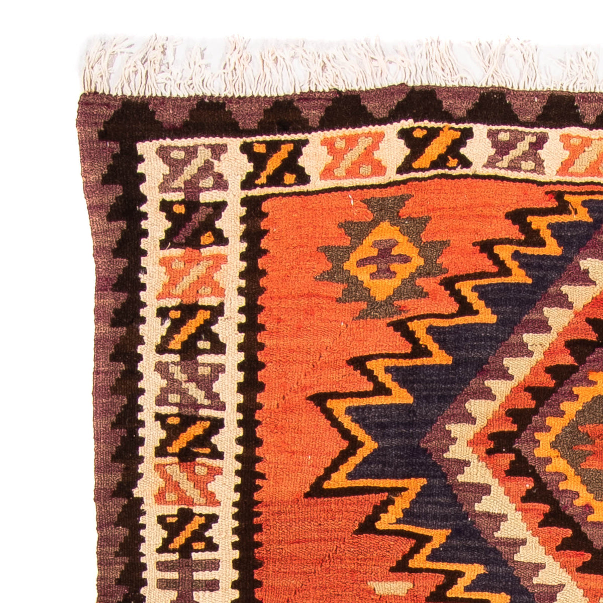 Kilim antiguo Alfombra 130x260cm