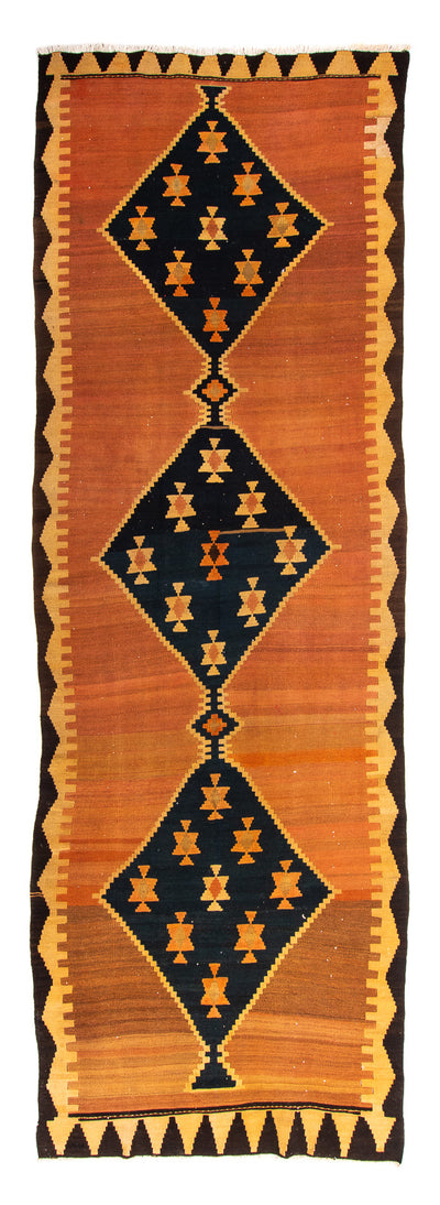 Kilim antiguo Alfombra 124x375cm