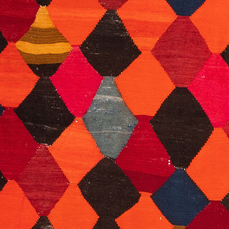 Alfombra de pasillo Alfombra Kelim - Antigua - 320 x 145 cm - multicolor