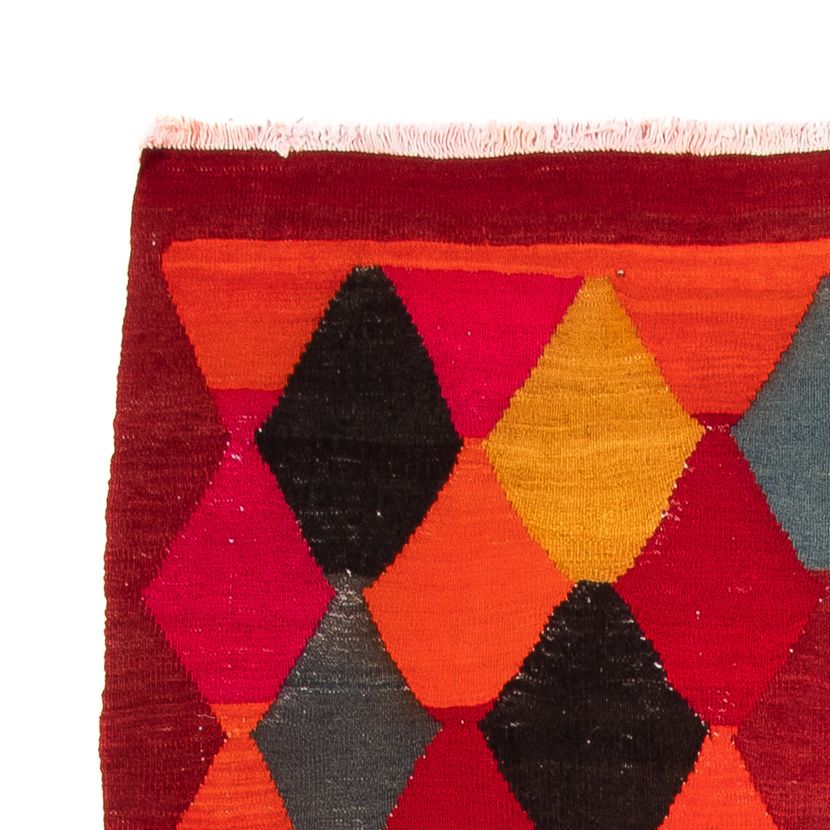 Alfombra de pasillo Alfombra Kelim - Antigua - 320 x 145 cm - multicolor