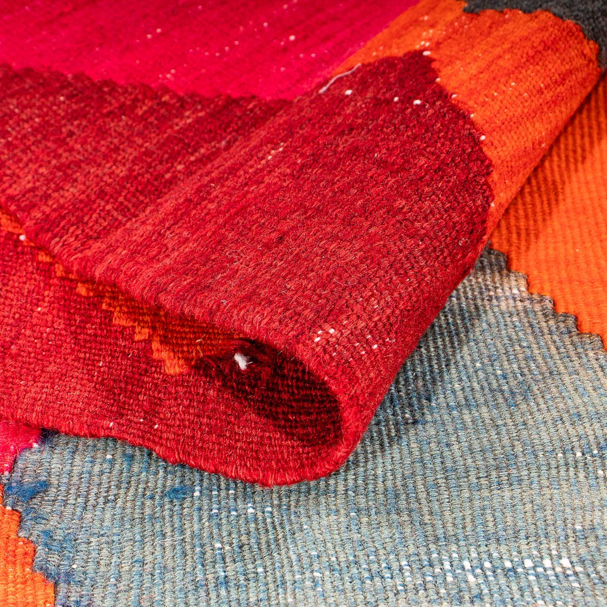 Alfombra de pasillo Alfombra Kelim - Antigua - 320 x 145 cm - multicolor