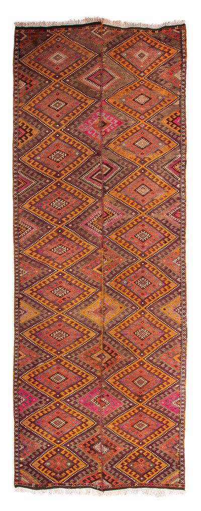 Kilim antiguo Alfombra 140x370cm