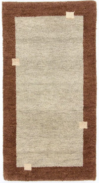 Alfombra Gabbeh - Indus - 135 x 72 cm - beige