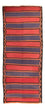 Alfombra de pasillo Alfombra Kelim - Antigua - 385 x 155 cm - marrón