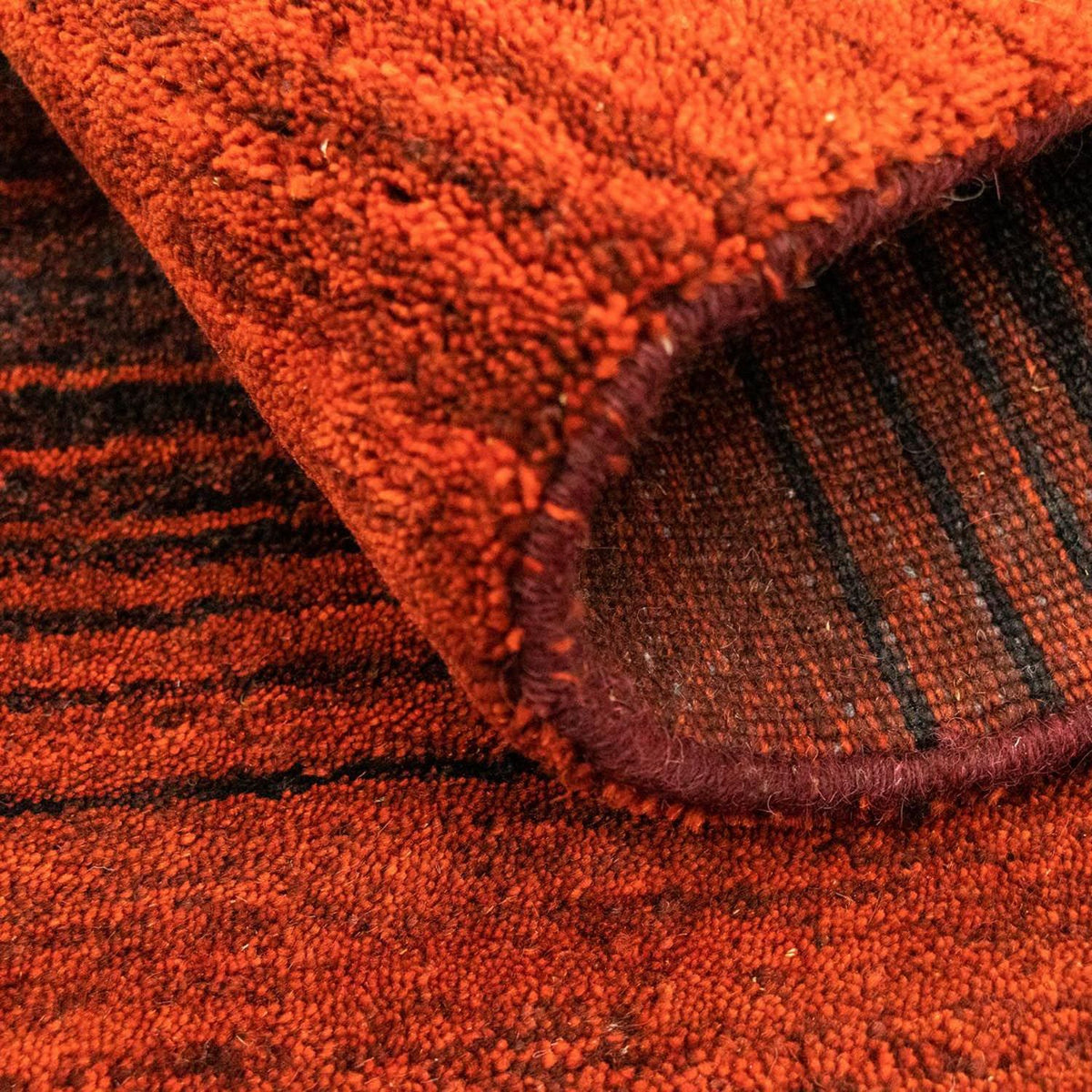 Alfombra Gabbeh - Softy - 155 x 92 cm - rojo